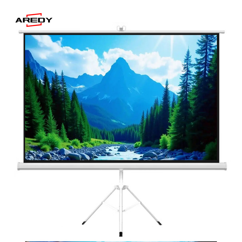 手拉支架幕 — AREDY 便携即开免电源